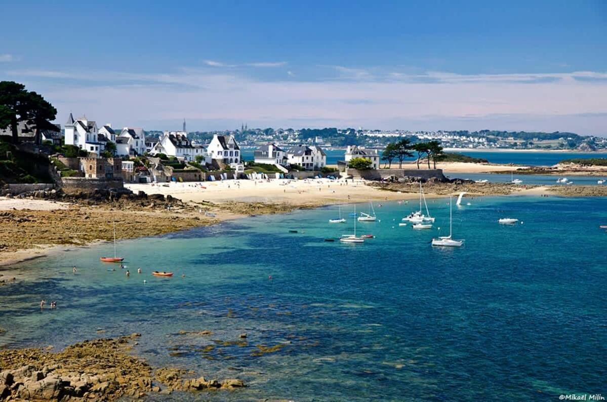 Kermartin - Maison De Famille Avec Vue Sur La Baie De Morlaix Plouézocʼh Extérieur photo