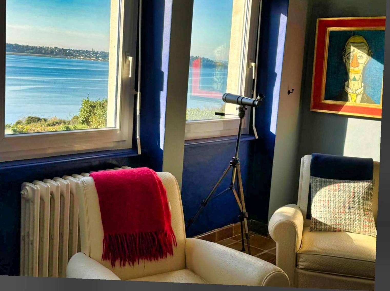 Kermartin - Maison De Famille Avec Vue Sur La Baie De Morlaix Plouézocʼh Extérieur photo